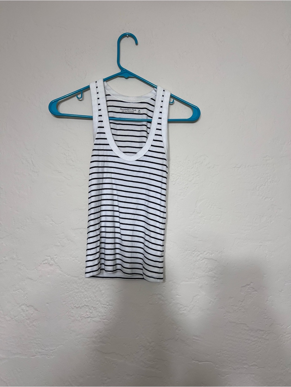 Abercrombie & Fitch Striped Scoop Neck Tank Top - Sift A & F Essentials
